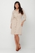 Vestido Chemise Curto Laço Viscose Sarjada - loja online