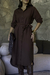 Vestido Chemise Midi Manga 3/4 Alfaiataria - Alfredo Augusto