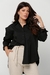 Camisa Feminina Manga Longa Oversized Tricoline