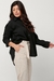 Imagem do Camisa Feminina Manga Longa Oversized Tricoline