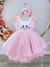 Vestido Infantil Coelho da Páscoa Saia C/ Glitter Luxo (0867BR) na internet