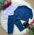 Conjunto Miss Cherry Social Terno - Blaizer e Calça Listrado Matheus Azul Marinho (CONJTLISTRADOMTHEUSAZLMRINHO) - loja online