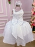 Vestido Lorenzetti Branco Peito Flores (VESTLRZTBRNCPTFLR) - Mundo da Bina | Mãe e Filhos