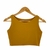 Cropped Patroa Liso Mostarda (3832)