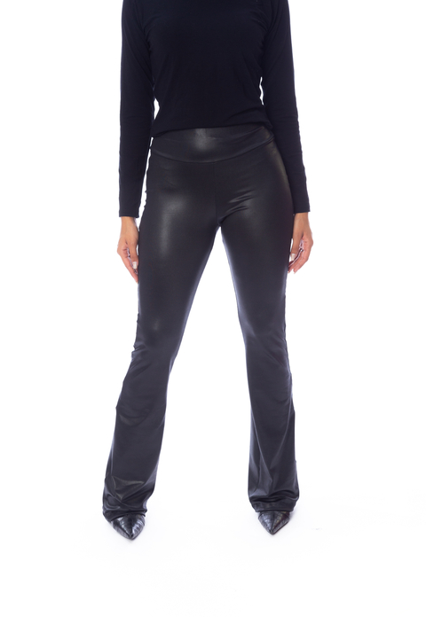 Calça Flare Cirrê Feminino Preto