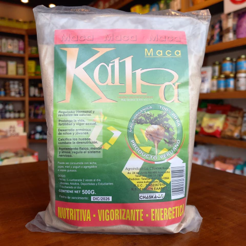 Maca peruana en polvo Kallpa 500g
