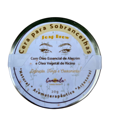 Cera para Sobrancelhas | Soap Brow com Vit E e Óleo Essencial de Alecrim | Camomila Cuidados Naturais