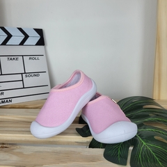 Tênis Calce Fácil Velcro Rosa na internet