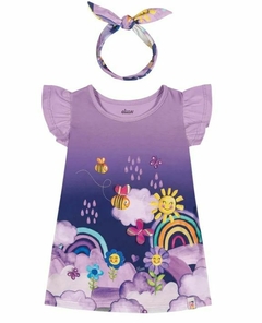 Vestido + Faixa Alegria Roxo