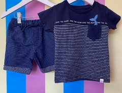 Conjunto Save The Ocean T-shirt e Short Moletinho - Colorittá - loja online