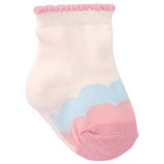 Kit 3 Meias Coloridas 00-15 Infantil Feminina Pimpolho - Cucundê Kids