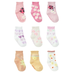 Kit 3 Meias Coloridas 16-20 Infantil Feminina Pimpolho - comprar online