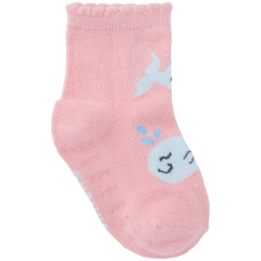 Kit 3 Meias Coloridas 21-25 Infantil Feminina Pimpolho - Cucundê Kids