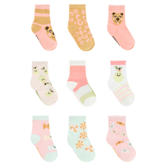 Kit 3 Meias Coloridas 26-30 Infantil Feminina Pimpolho - comprar online