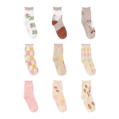 Kit 3 Meias Coloridas 31-34 Infantil Feminina Pimpolho - comprar online