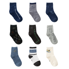 Kit 3 Meias Coloridas 35-38 Infantil Masculina Pimpolho - comprar online
