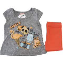 Conjunto Bichinhos Blusinha e Short em Cotton - comprar online