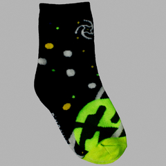 Meia Brilha no Escuro 31-34 Masculina Pimpolho Infantil - Cucundê Kids