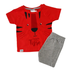 Conjunto Tigre Vermelho Bebê - comprar online