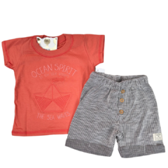 Imagem do Conjunto Ocean Spirit T-shirt e Short Moletinho - Colorittá