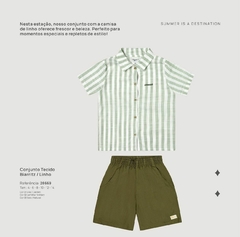 Conjunto Biarritz Short em Linho - Cucundê Kids