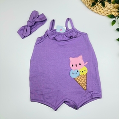 Macacão Sorvetinho Cute com Faixinha - comprar online