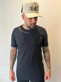Camiseta Longline Abda Blessed Preta - comprar online