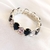 Pulsera Candela Negro y Plata