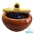 FONTE DE ÁGUA OVAL EM CERÂMICA E BAMBU 12 CM