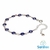 PULSEIRA OLHO GREGO PRATEADA - AZUL ESCURO