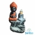 INCENSÁRIO CASCATA BUDA MEDITANDO COM STRASS EM ROCHA - BASE CINZA - comprar online