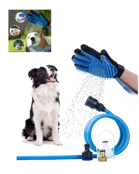 GUANTE CON MANGUERA PARA BAÑO