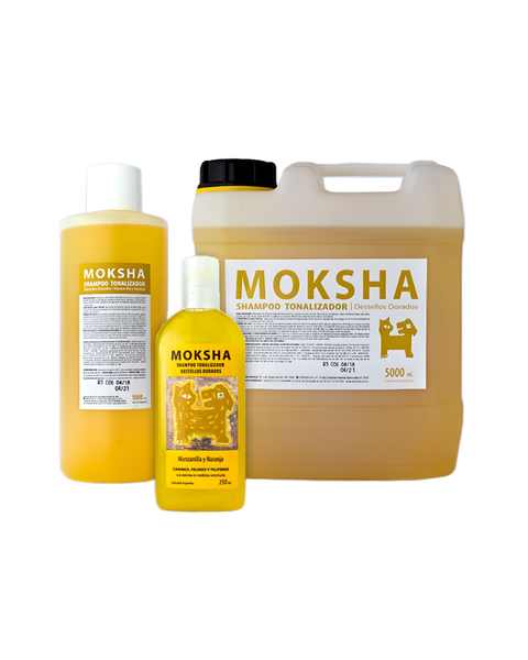 SHAMPOO TONALIZADOR DORADO MOKSHA