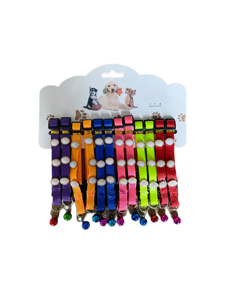 BLISTER COLLAR CON PERLAS Y CASCABEL X 12 UNIDADES