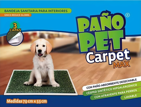 BANDEJA SANITARIA ABSORBENTE GRANDE - PAÑO PET CARPET MAX