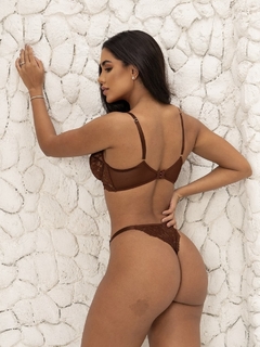 Conjunto Zara - Marrom na internet