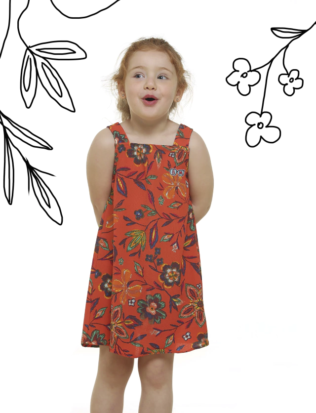 Vestido Moscada - Naranja
