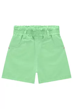 Shorts em Sarja Empapelada 65608 Kukiê - Cor VERDE CLARO