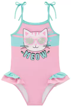 Maiô Meow em Malha com Proteção UV 50+ /61153
