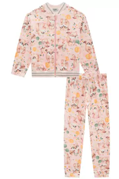 Conjunto Sweet de Jaqueta e Calça em Termoskin Sublimado Raposa Kukie 63412 - comprar online