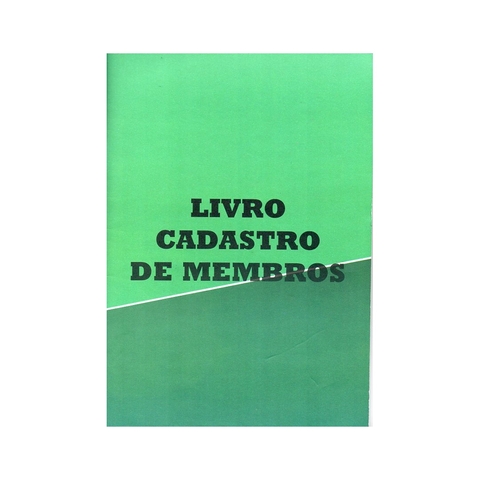 LIVRO DE REGISTRO - CADASTRO DE MEMBROS (Brochura)
