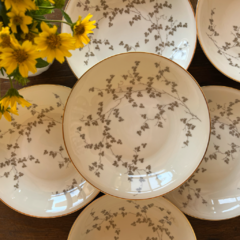 6 PLATOS HONDOS DE PORCELANA BAVARIA - comprar online