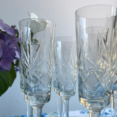 10 COPAS DE CRISTAL SÚPER TALLADAS - comprar online