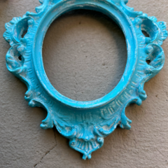 MARCO ANTIGUO OVAL ESTILO FRANCÉS BARROCO - tienda online