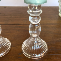 2 CANDELABROS DE VIDRIO - comprar online