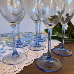 6 COPAS DE CRISTAL FRANCESAS SELLADAS - comprar online