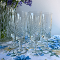 10 COPAS DE CRISTAL SÚPER TALLADO