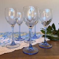 6 COPAS DE CRISTAL FRANCESAS SELLADAS