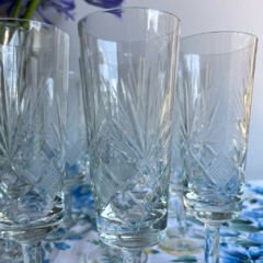 10 COPAS DE CRISTAL SÚPER TALLADO - comprar online