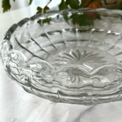 CENTRO DE MESA REDONDO DE VIDRIO PRENSADO - comprar online